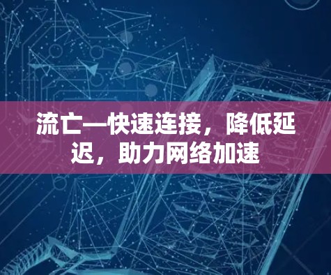流亡—快速连接，降低延迟，助力网络加速