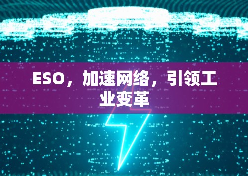 ESO，加速网络，引领工业变革