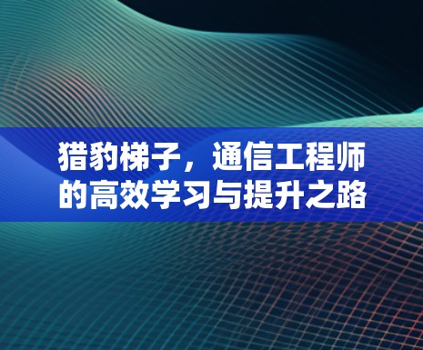 猎豹梯子，通信工程师的高效学习与提升之路