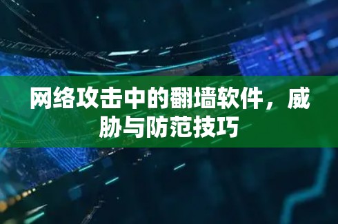 网络攻击中的翻墙软件，威胁与防范技巧