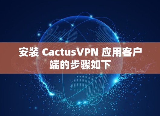 安装 CactusVPN 应用客户端的步骤如下 安装 CactusVPN 应用客户端的步骤如下