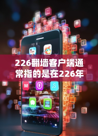 226翻墙客户端通常指的是在226年通过翻墙技术访问到一个应用或网站的客户端。翻墙是通过改变IP地址或使用防火墙技术，从一个服务器到另一个服务器访问其他服务器的技术。以下是一些可能的步骤或建议