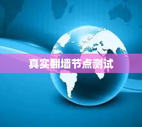 真实翻墙节点测试 真实翻墙节点测试