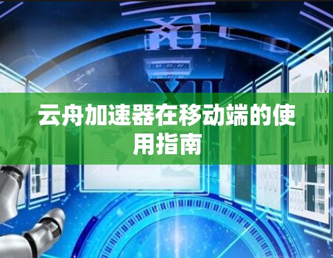 云舟加速器在移动端的使用指南
