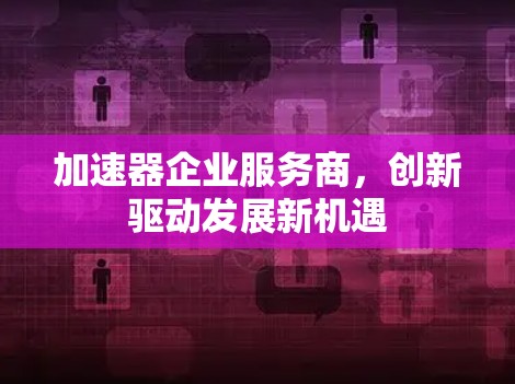 加速器企业服务商,创新驱动发展新机遇 加速器企业服务商,创新驱动发展新机遇