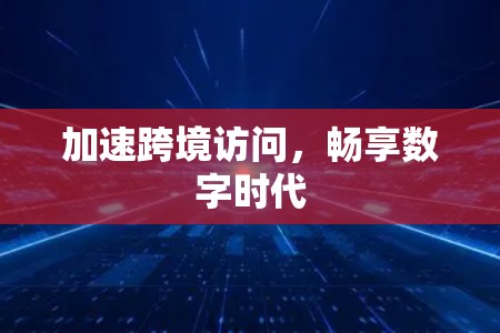 加速跨境访问,畅享数字时代 加速跨境访问,畅享数字时代